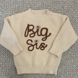 ‘Big Sis' sweater, 2T